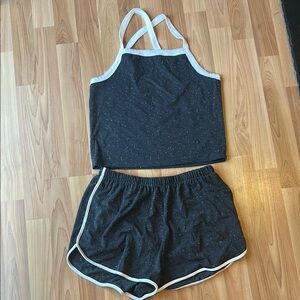 Colsie Women's Black and White Sleepwear Set